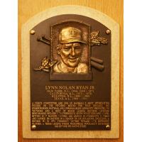 Nolan Ryan Hall of Fame Plaque