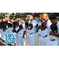 Pawtucket Red Sox Stand for the National Anthem