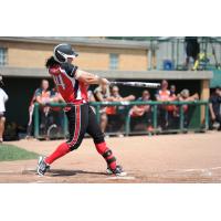 Charlotte Morgan at Bat for the Akron Racers