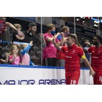 Kansas City Comets celebrate with their fans